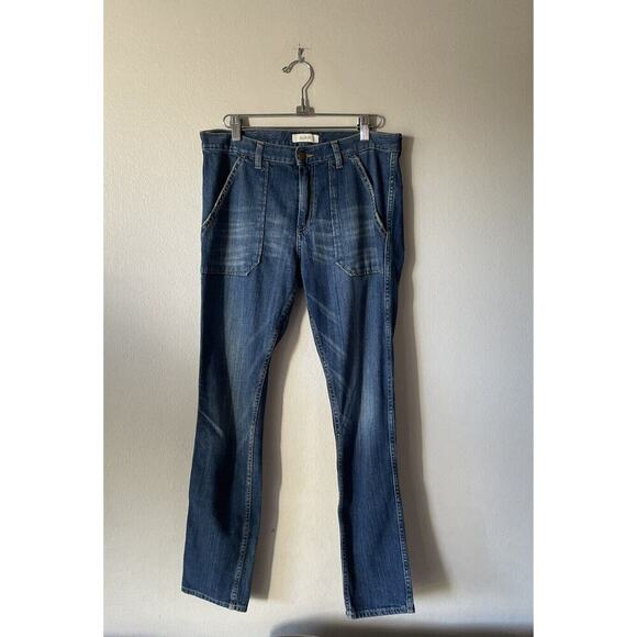 Ba&sh Women’s Size 25 Sally Denim Jeans Distressed Pockets Vintage Look - Picture 1 of 8